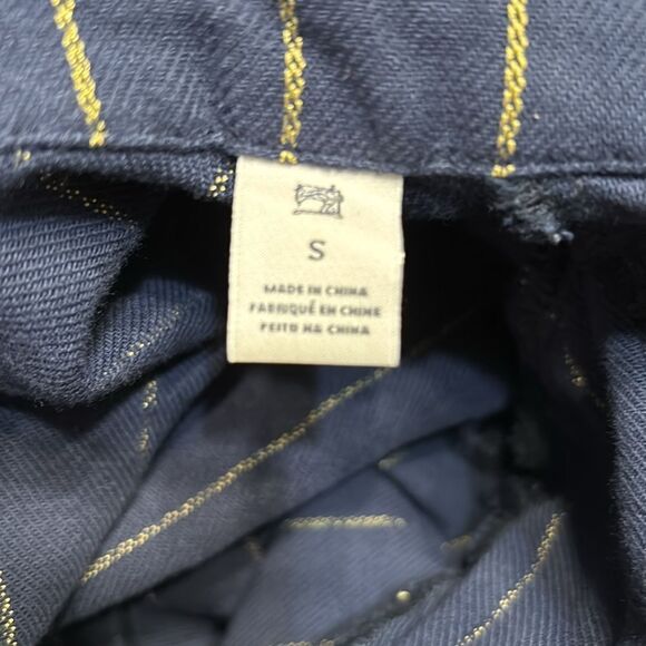 Scotch & Soda Ruffle Pinstripe Zip Shirt Jacket Small - Picture 3 of 7